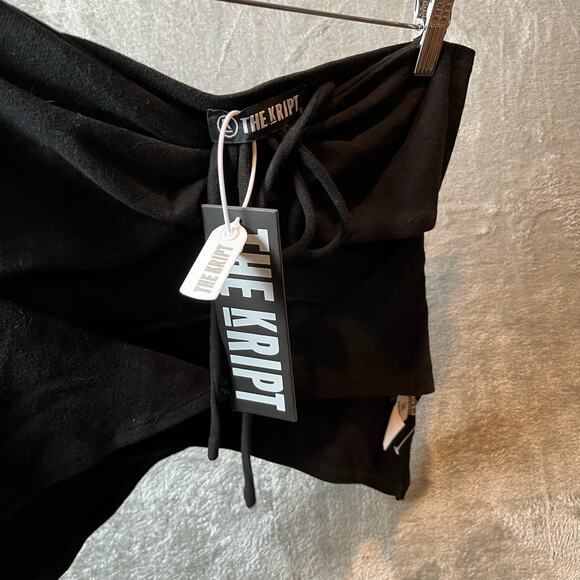 The Kript Women’s‎ Asymmetrical Black Cut Out Tube Top Size Medium New - Picture 8 of 9